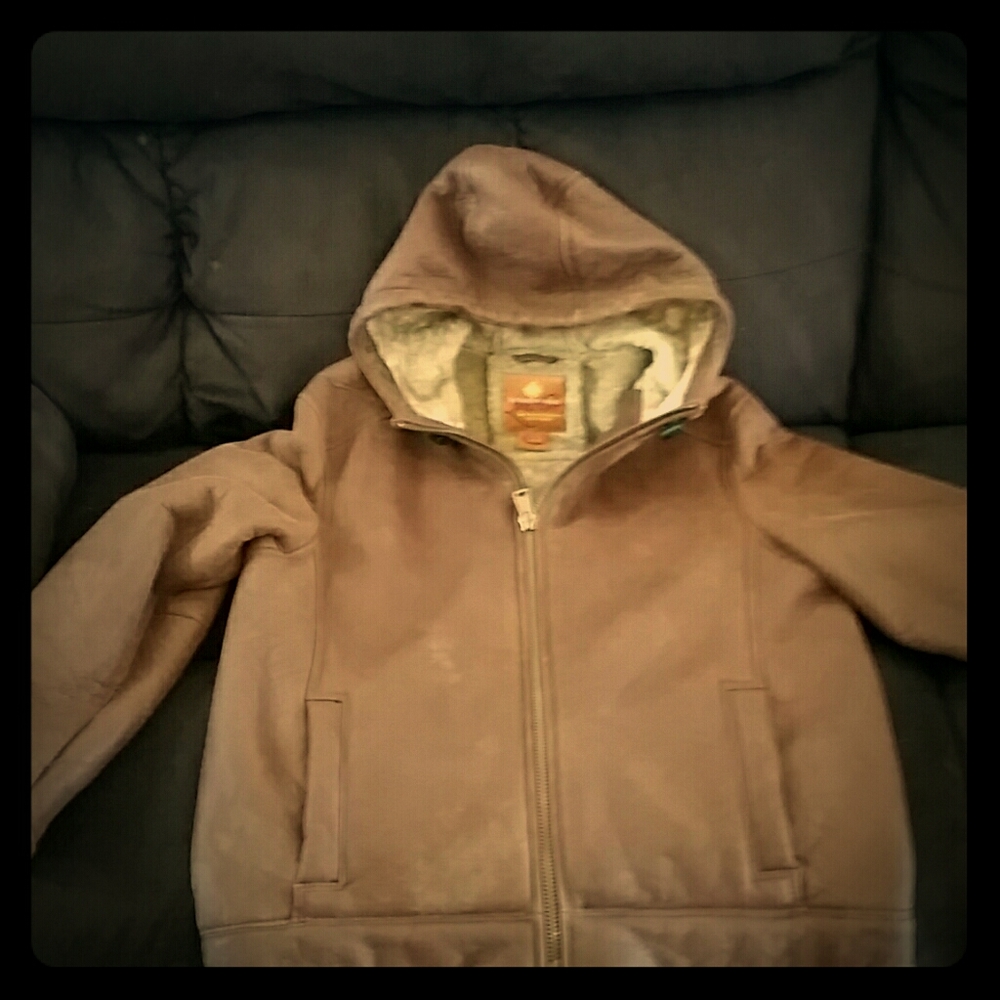 Territory Ahead  Leather Sheerling hoodie